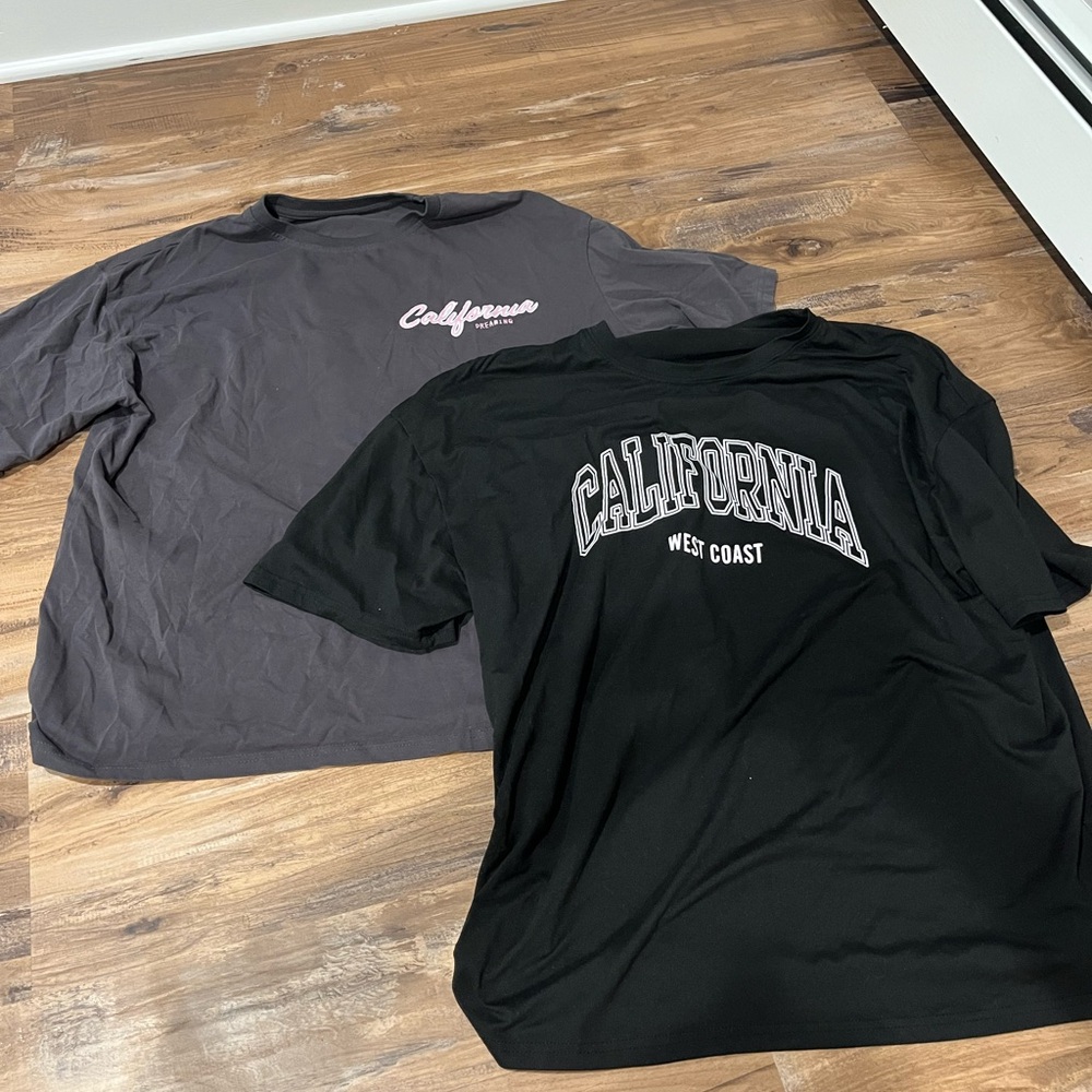 California West Coast Black and Gray T-Shirts